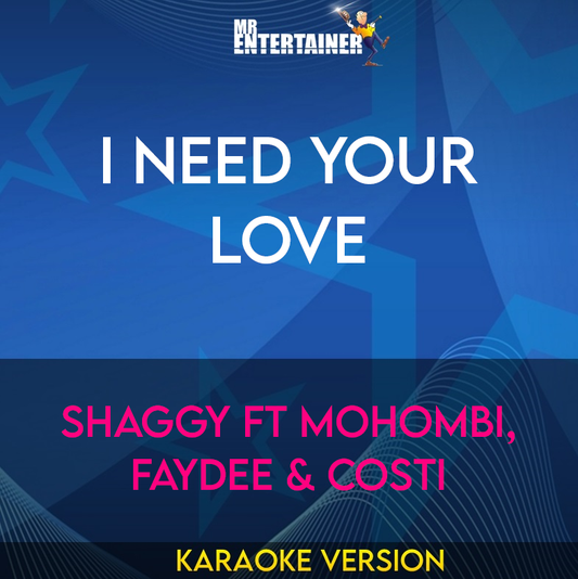 I Need Your Love - Shaggy ft Mohombi, Faydee & Costi (Karaoke Version) from Mr Entertainer Karaoke