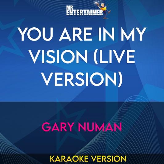 You Are In My Vision (live version) - Gary Numan (Karaoke Version) from Mr Entertainer Karaoke