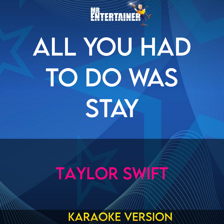 All You Had To Do Was Stay - Taylor Swift (Karaoke Version) from Mr Entertainer Karaoke