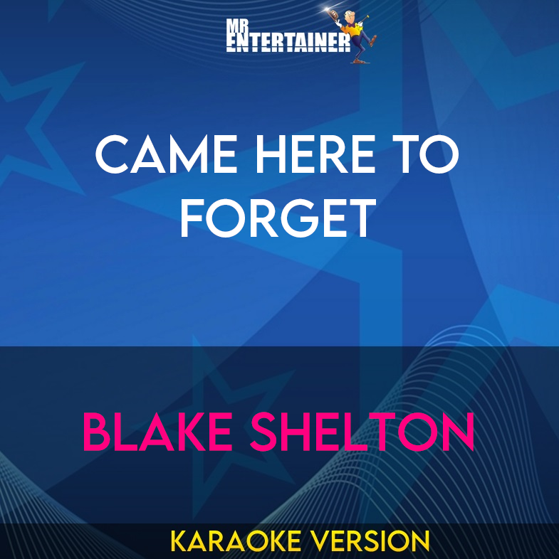 Came Here To Forget - Blake Shelton (Karaoke Version) from Mr Entertainer Karaoke