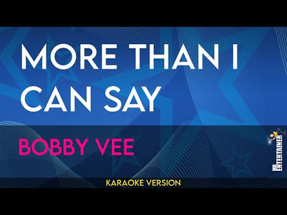 More Than I Can Say - Bobby Vee