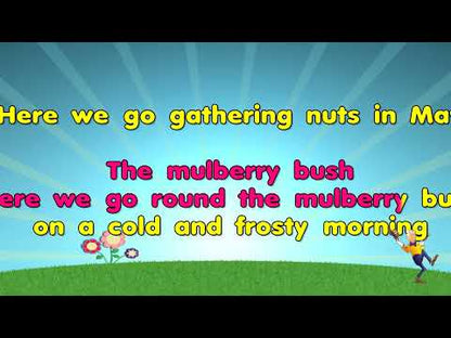Here We Go Round The Mulberry Bush - Nursery Rhyme (Vocal Version)